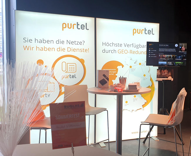 purtel-Stand beim Buglas Sommerfest in Hamburg 2022