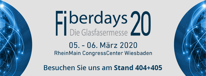 Fiberdays 2020, Stand 404 + 405