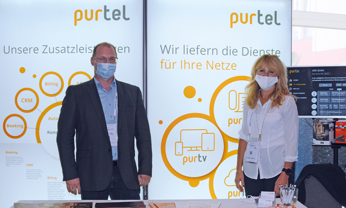 purtel-MitarbeiterInnen beim FRK Kongress in Leipzig 2020, Quelle: FRK-Breitbandkongress 2020