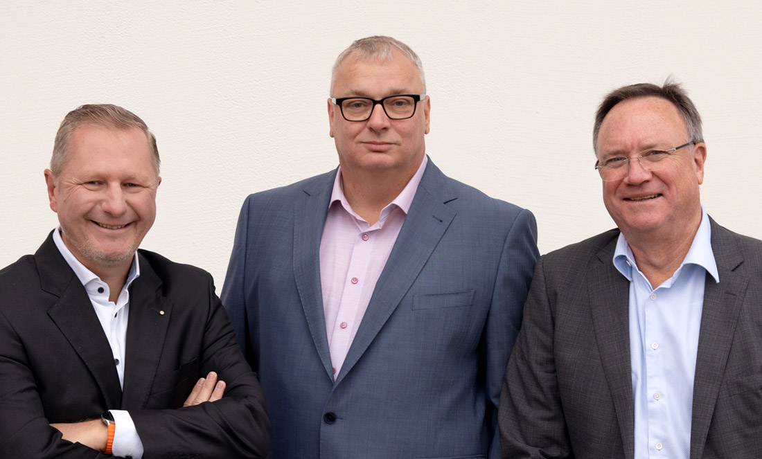 Die neuen Gesellschafter und Geschäftsführer der purtel.com: Achim Hager, Christian Kuhlmann, Dr. Markus von Voss